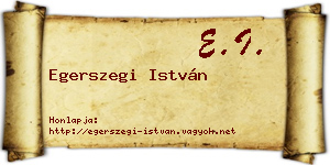 Egerszegi István névjegykártya