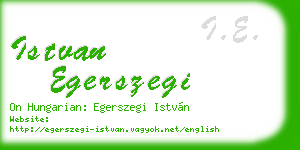 istvan egerszegi business card