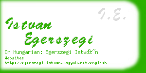 istvan egerszegi business card